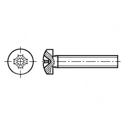 Şurub M2,5x6 Cap Rotund Phillips DIN 7985 | Electronic-mag.ro | Componente Electronice