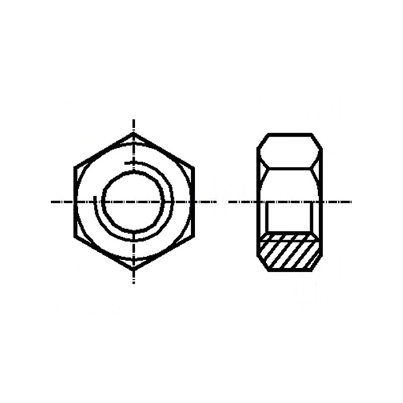 Piuliță hexagonală M3 din oțel inoxidabil A2, H: 2,4mm, 5,5mm | Electronic-mag.ro | Componente Electronice