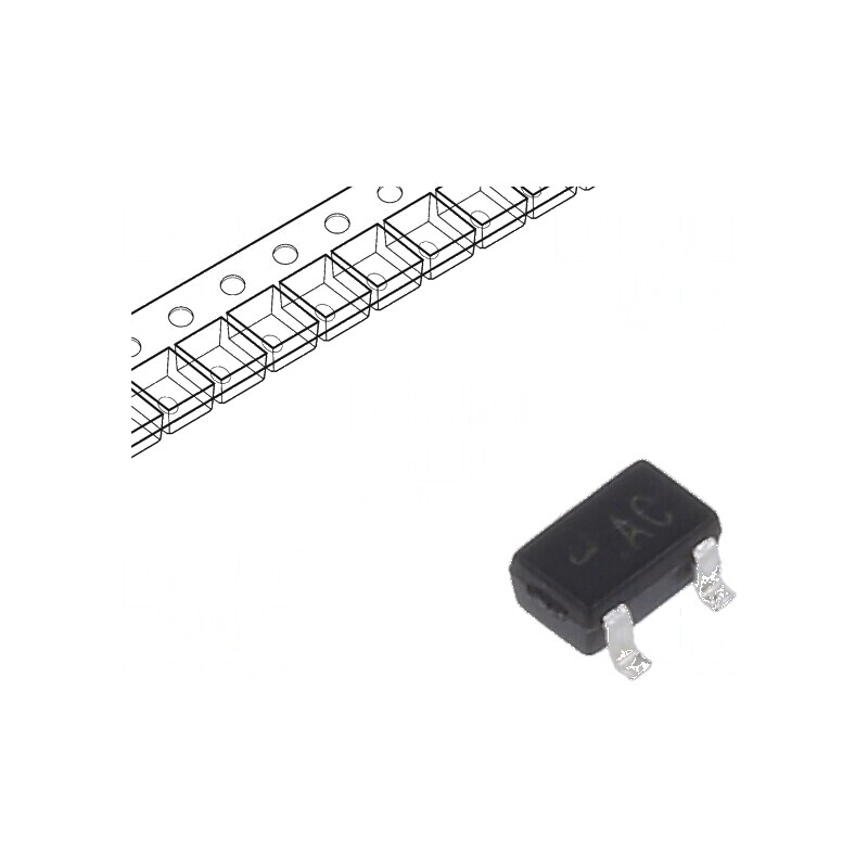 Tranzistor PNP bipolar BRT 50V 0,1A 200mW SOT323 | Electronic-mag.ro | Componente Electronice