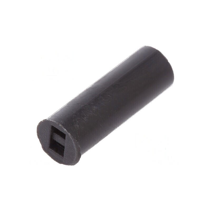 Bucșă de distanțare LED 5mm x 15mm neagră UL94V-2 | Electronic-mag.ro | Componente Electronice