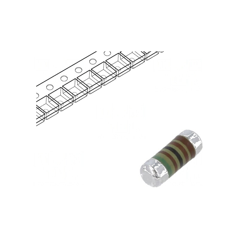 Rezistor SMD 0204 MiniMELF 5,1kΩ 250mW ±1% | Electronic-mag.ro | Componente Electronice