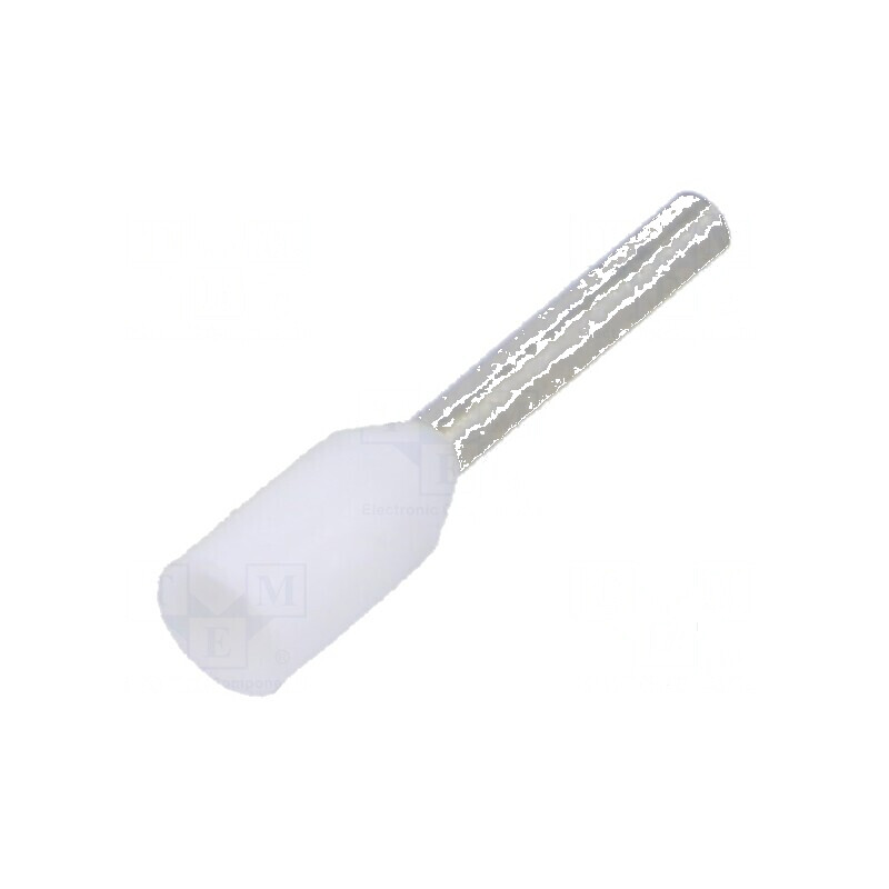 Vârf tub de capăt izolată cupru 0,5mm² 8mm cositorit crimpat | Electronic-mag.ro | Componente Electronice