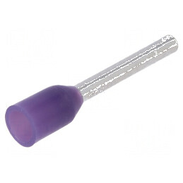 Vârf tub capăt izolată cupru 0,25mm² 8mm violet cositorit | Electronic-mag.ro | Componente Electronice
