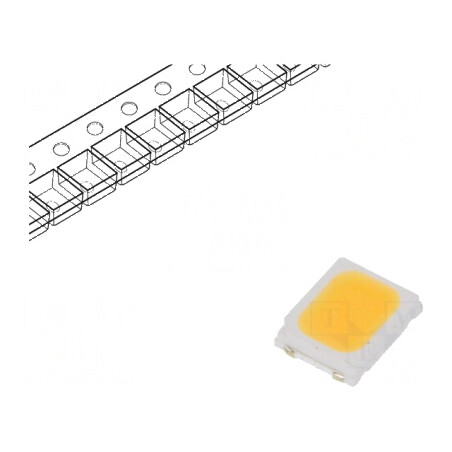 LED SMD 2835 alb cald 16-24lm 2650-2800K 120° 60mA | Electronic-mag.ro | Componente Electronice
