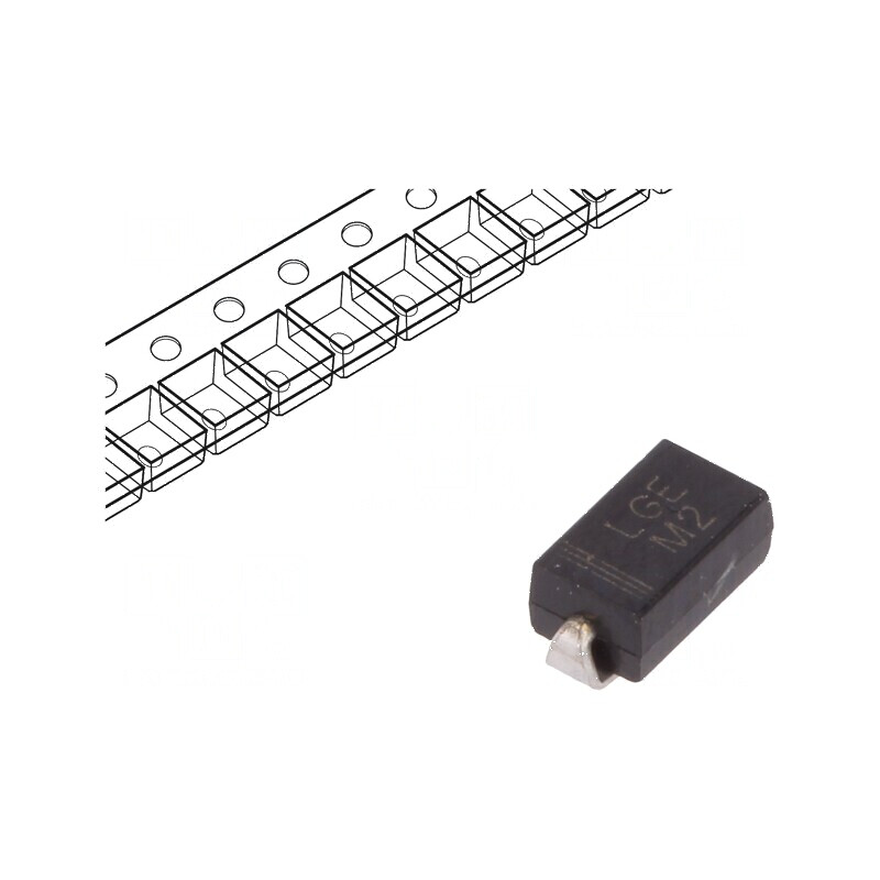 Diodă SMD 100V 1A Redresor SMAJ Ufmax 1,1V Ifsm 30A | Electronic-mag.ro | Componente Electronice