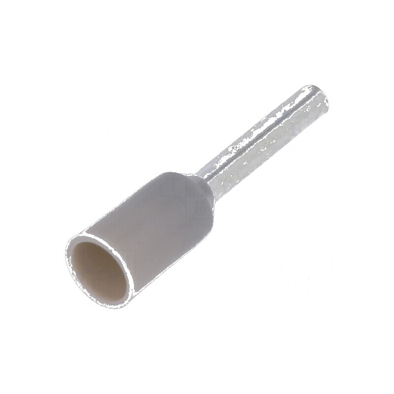 Vârf tub capăt izolat cupru 0,75mm2 8mm gri | Electronic-mag.ro | Componente Electronice