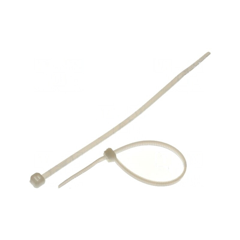 Colier de strângere poliamidă 142mm L 2,5mm W 78,5N naturală | Electronic-mag.ro | Componente Electronice