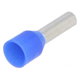 Vârf tub capăt izolată cupru 2,5mm² 8mm cositorit crimpat | Electronic-mag.ro | Componente Electronice