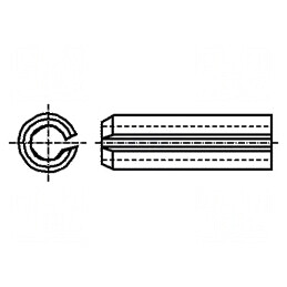 Ştift cu arc oţel călit BN 876 1,5mm x 10mm DIN 1481 | Electronic-mag.ro | Componente Electronice