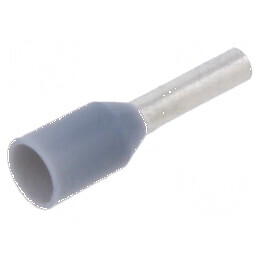 Vârf tub de capăt izolată cupru 0,75mm2 6mm gri | Electronic-mag.ro | Componente Electronice