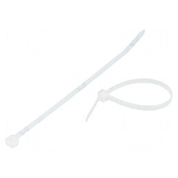 Colier de strângere poliamidă 160mm 2,5mm 80N naturală | Electronic-mag.ro | Componente Electronice