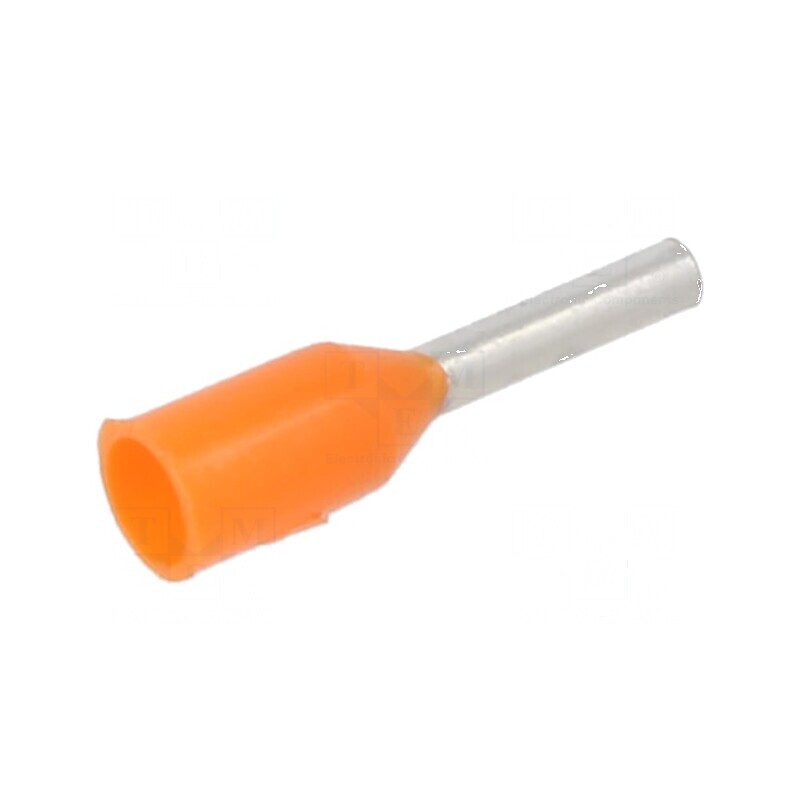 Vârf tub de capăt izolată cupru 0,5mm2 6mm cositorit | Electronic-mag.ro | Componente Electronice