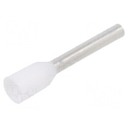 Vârf tub de capăt izolată cupru 0,75mm² 10mm cositorit albă | Electronic-mag.ro | Componente Electronice