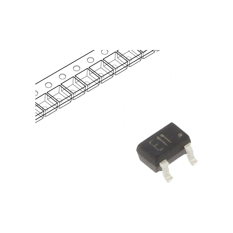 Tranzistor PNP bipolar BRT 50V 0,1A SOT323 | Electronic-mag.ro | Componente Electronice