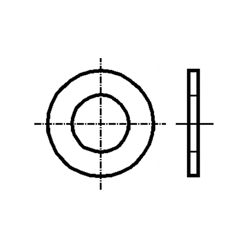 Şaibă rotundă M2,5 D6,5mm h0,5mm oțel inoxidabil A2 | Electronic-mag.ro | Componente Electronice