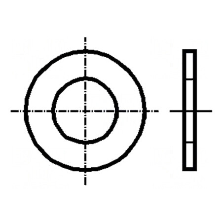 Şaibă rotundă M2,5 D6,5mm h0,5mm oțel inoxidabil A2 | Electronic-mag.ro | Componente Electronice