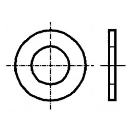 Şaibă rotundă M8 D16mm h1,6mm oțel inox A2 DIN 125A | Electronic-mag.ro | Componente Electronice