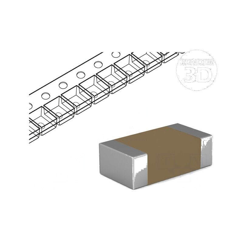 Condensator ceramic MLCC 10nF 100V X7R ±10% SMD 0603 | Electronic-mag.ro | Componente Electronice