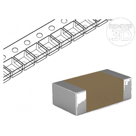 Condensator ceramic MLCC 10nF 100V X7R ±10% SMD 0805 | Electronic-mag.ro | Componente Electronice