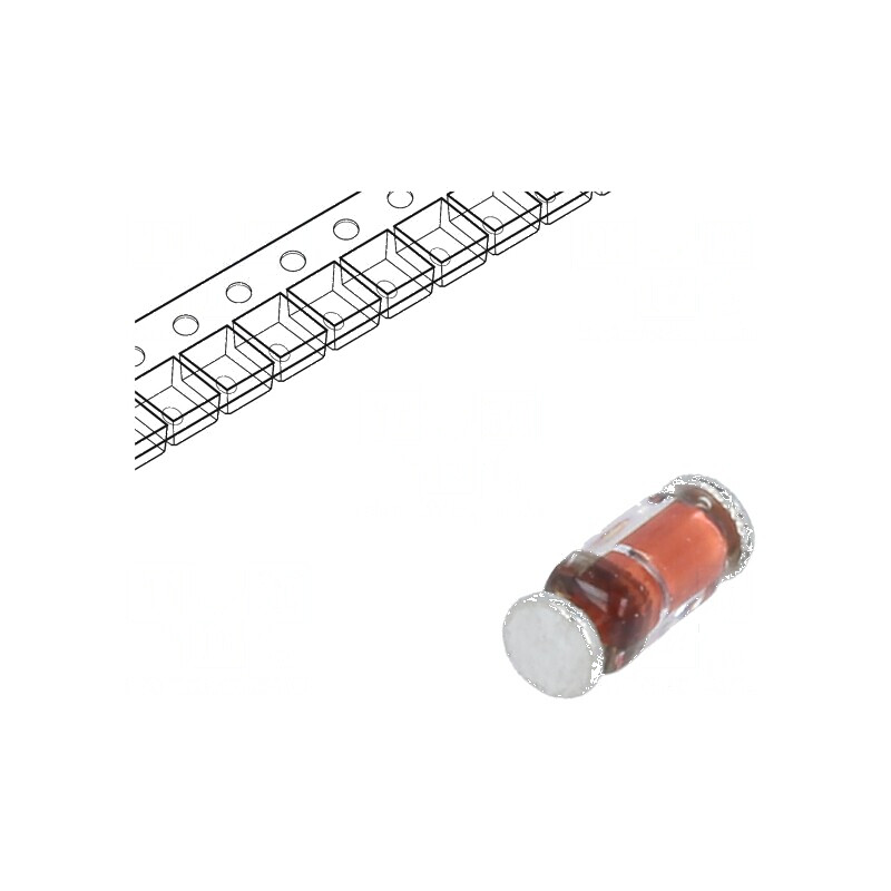 Diodă SMD 100V 300mA 4ns QuadroMELF Ufmax 1V 500mW | Electronic-mag.ro | Componente Electronice