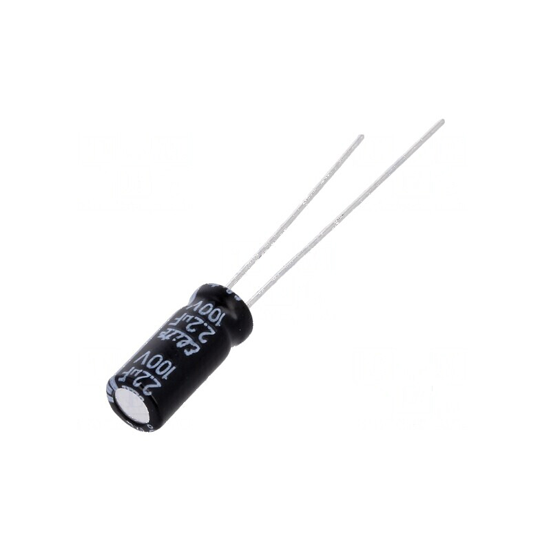Condensator electrolitic THT 2,2uF 100VDC Ø5x11mm 2mm Raster | Electronic-mag.ro | Componente Electronice
