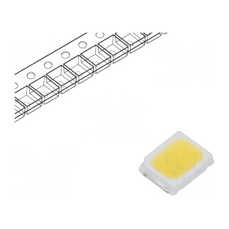LED SMD 2835 PLCC2 Alb Rece 16-24lm 4880-5250K 90 120° 60mA | Electronic-mag.ro | Componente Electronice