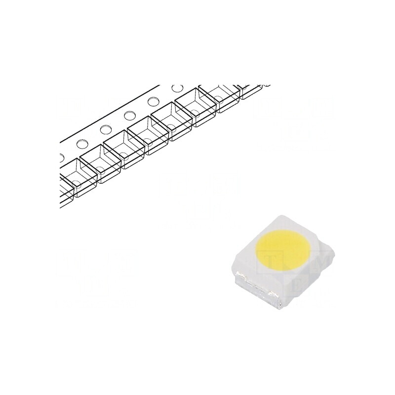LED SMD 3528 Alb Rece 6-10lm 4650-5350K 20mA | Electronic-mag.ro | Componente Electronice