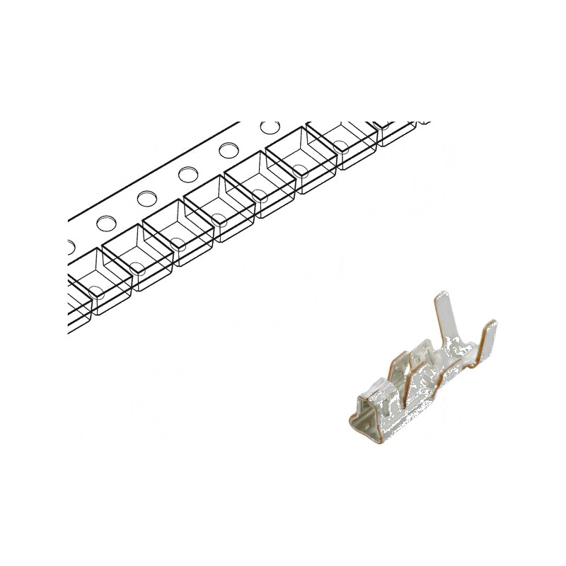 Pin mamă bronz-fosfor cositorit 0,08-0,33mm² 28AWG-22AWG XA | Electronic-mag.ro | Componente Electronice