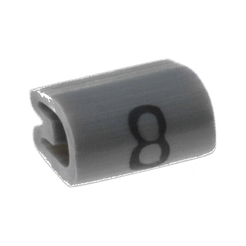Markere Marcaj PVC Gri 8 Bucăți 2,5÷4mm Temperatura -45÷70°C | Electronic-mag.ro | Componente Electronice