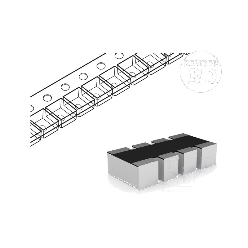 Rezistor multipolar Y SMD 10Ω ±5% 62,5mW 4 rezistori | Electronic-mag.ro | Componente Electronice