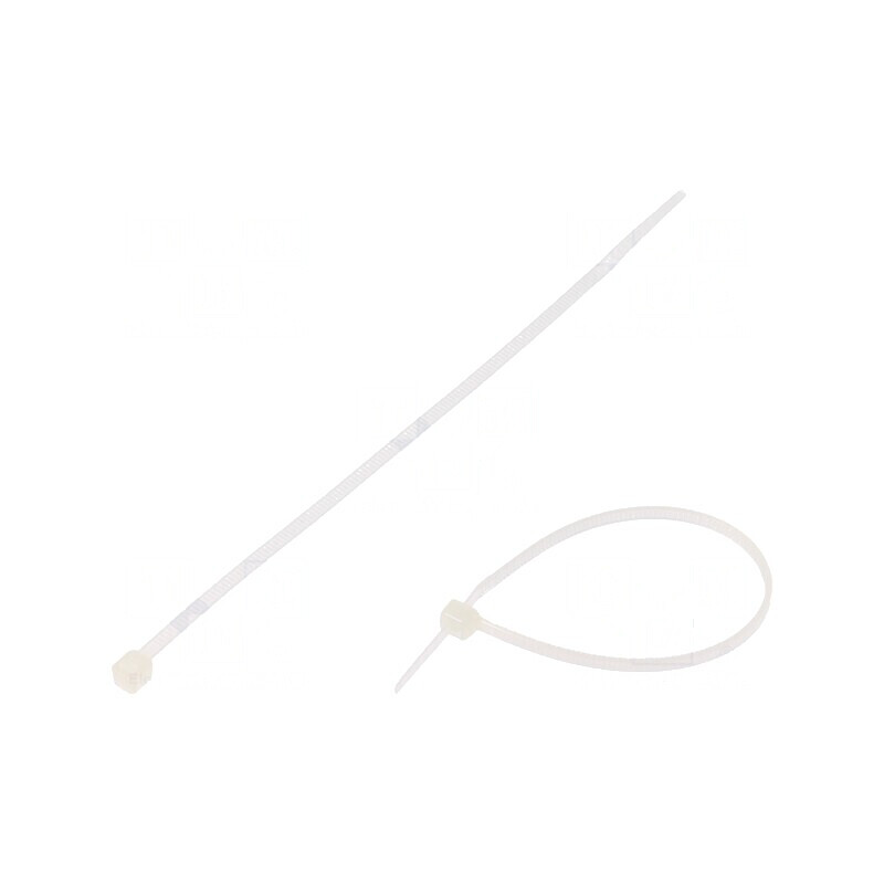 Colier de strângere poliamidă 80N L: 142mm W: 2,5mm naturală | Electronic-mag.ro | Componente Electronice