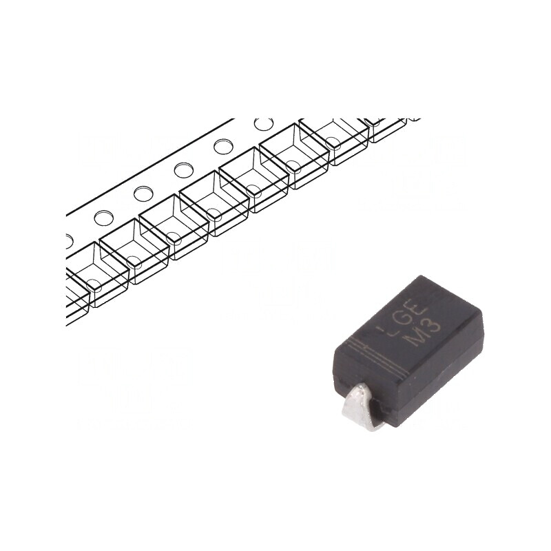 Diodă redresoare SMD 200V 1A SMAJ 1.1V 30A | Electronic-mag.ro | Componente Electronice