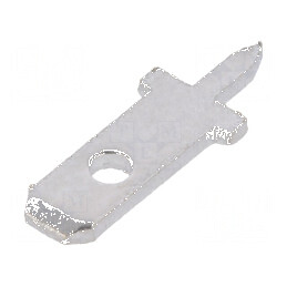 Terminal plat 2,8mm 0,8mm tată THT alamă argintată | Electronic-mag.ro | Componente Electronice