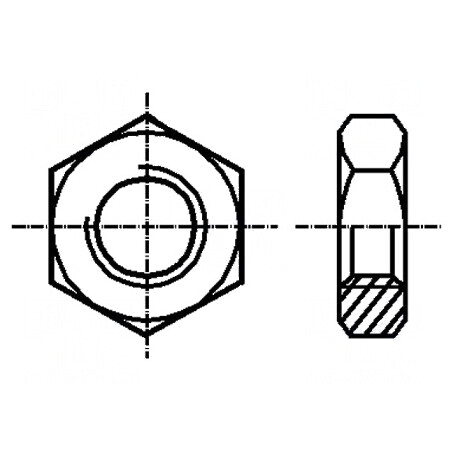 Piuliță hexagonală M3 oțel inoxidabil A2 1,8mm 5,5mm | Electronic-mag.ro | Componente Electronice