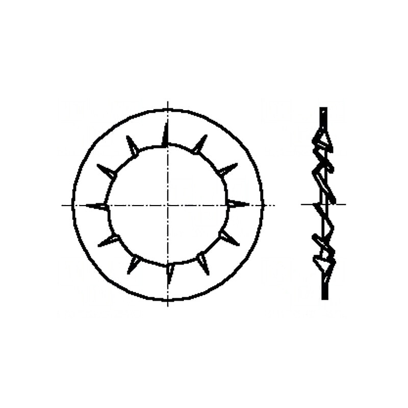 Şaibă dinţată M4 D8mm h0,5mm oţel elastic | Electronic-mag.ro | Componente Electronice
