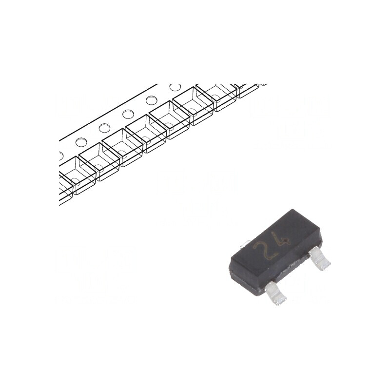 Diodă SMD 100V 215mA 4ns SOT23 - Redresor | Electronic-mag.ro | Componente Electronice
