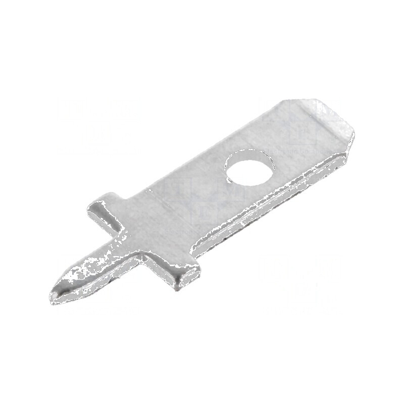 Terminal plat 2,8mm 0,5mm tată THT alamă argintat | Electronic-mag.ro | Componente Electronice