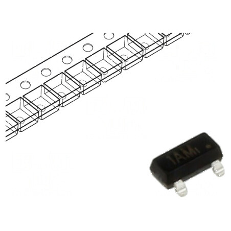 Tranzistor NPN bipolar 40V 0,2A 350mW SOT23 | Electronic-mag.ro | Componente Electronice