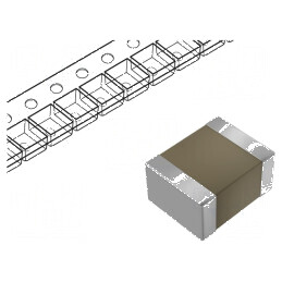 Condensator ceramic MLCC 18pF 50V C0G SMD 0402 ±5% | Electronic-mag.ro | Componente Electronice