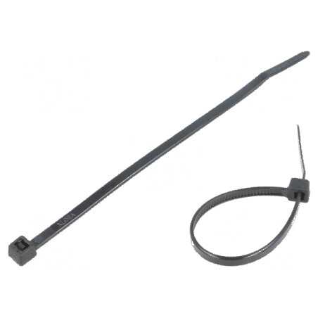 Colier de strângere poliamidă 120mm x 3,6mm 177N negru | Electronic-mag.ro | Componente Electronice