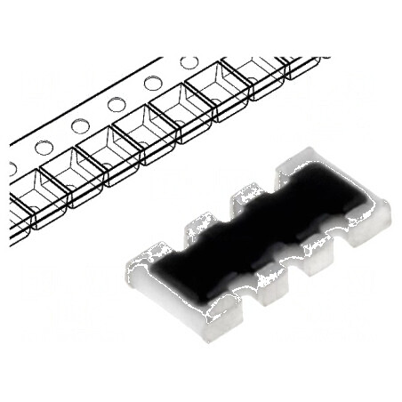 Rezistor multipolar Y SMD 1MΩ ±5% 62,5mW 4 rezistori | Electronic-mag.ro | Componente Electronice