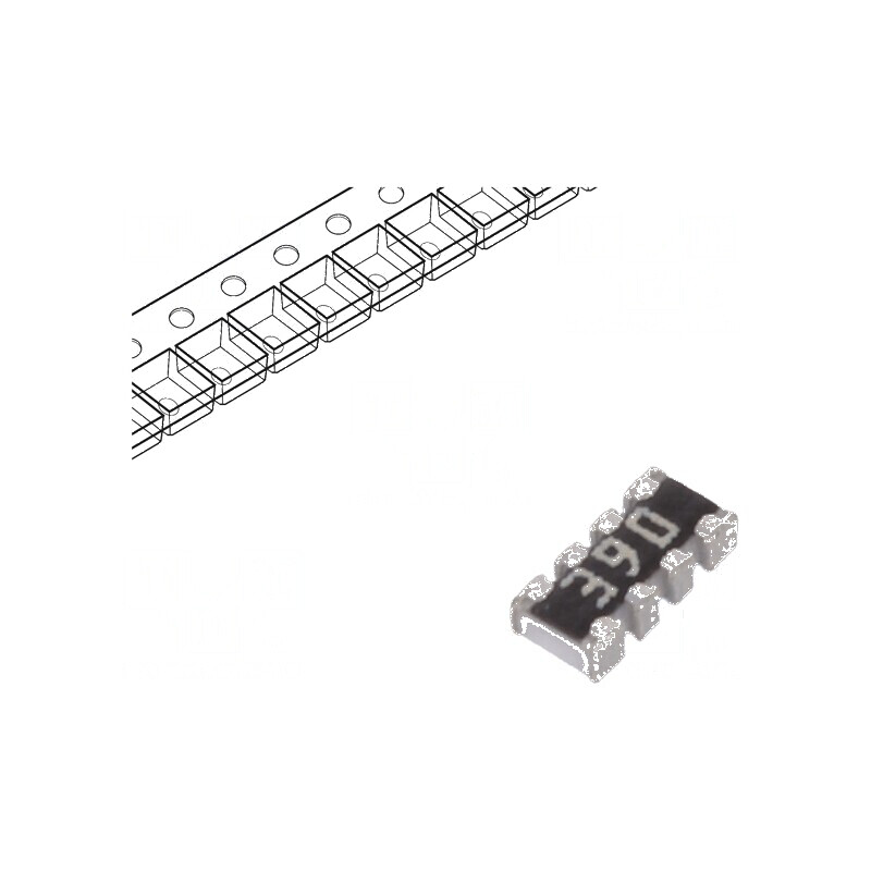 Rezistor SMD multipolar 39Ω ±5% 62,5mW, 4 piese | Electronic-mag.ro | Componente Electronice