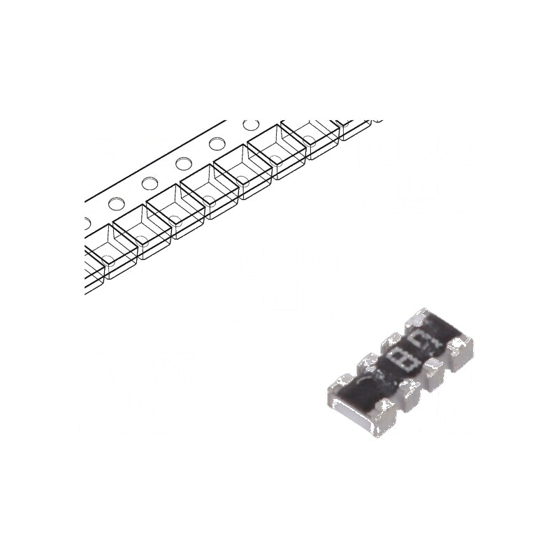 Rezistor SMD 680Ω ±5% 62,5mW Multipolar 4 Nr. | Electronic-mag.ro | Componente Electronice