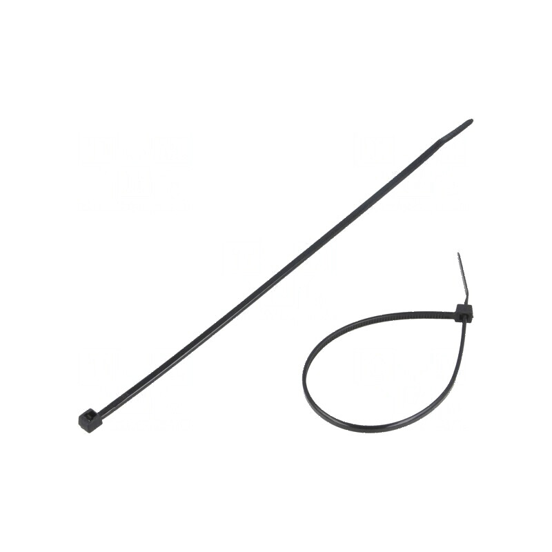 Colier de strângere poliamidă 160mm 2,5mm 80N negru | Electronic-mag.ro | Componente Electronice