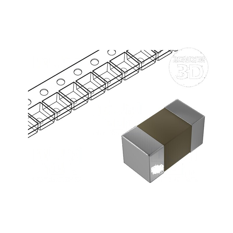 Condensator ceramic MLCC 5pF 25V C0G SMD 01005 ±0,1pF | Electronic-mag.ro | Componente Electronice