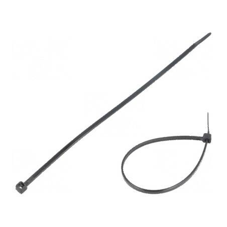 Colier de strângere poliamidă 150mm 2,5mm 80N negru | Electronic-mag.ro | Componente Electronice