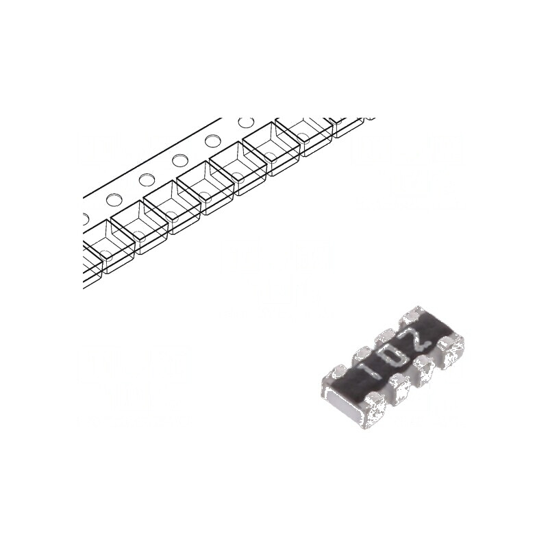 Rezistor multipolar Y SMD 1kΩ ±5% 62,5mW 4 rezistori | Electronic-mag.ro | Componente Electronice