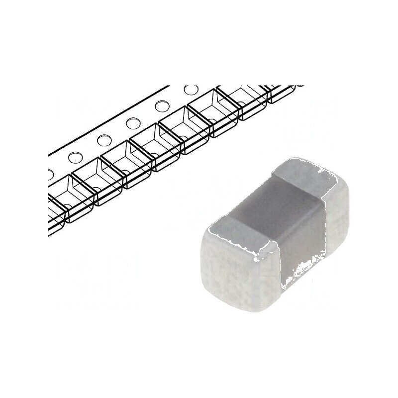 Condensator ceramic MLCC 100nF 25V X5R ±10% SMD 0402 | Electronic-mag.ro | Componente Electronice