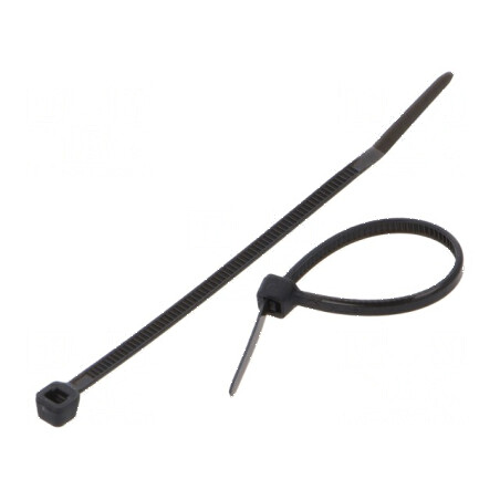 Colier de strângere poliamidă 60mm 80N negru | Electronic-mag.ro | Componente Electronice