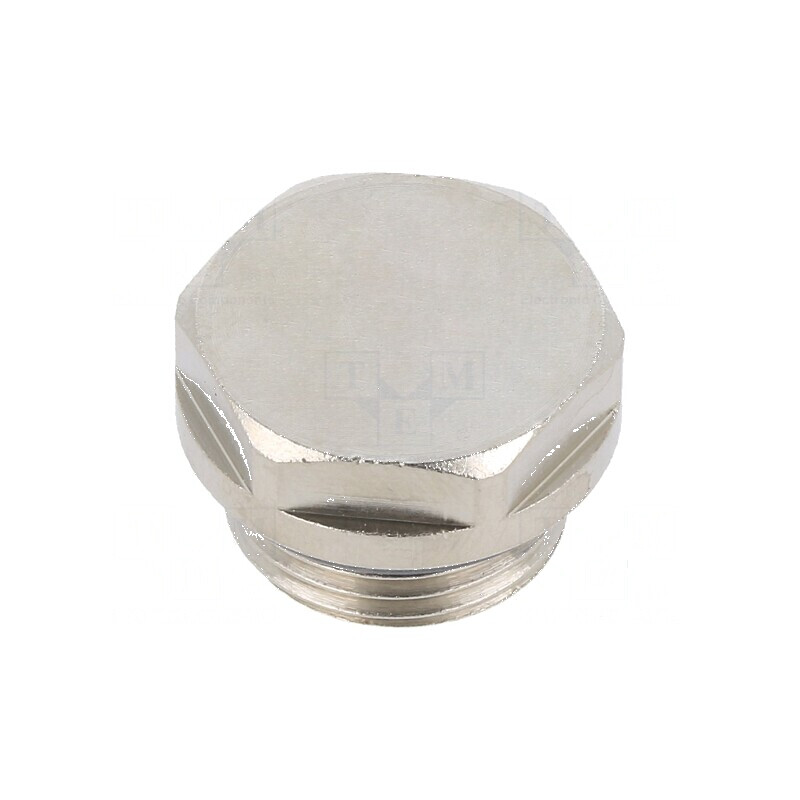 Dop filetat cu sigiliu alamă nichelată G 3/8 | Electronic-mag.ro | Componente Electronice